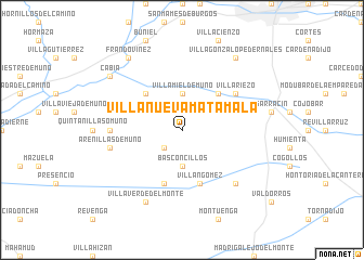 map of Villanueva-Matamala