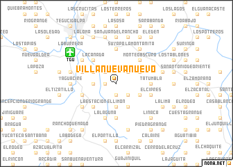 map of Villanueva Nuevo