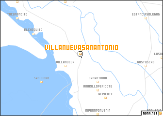 map of Villanueva San Antonio