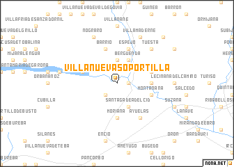 map of Villanueva-Soportilla