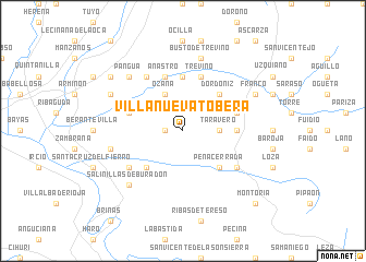 map of Villanueva Tobera