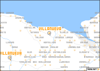 map of Villanueva