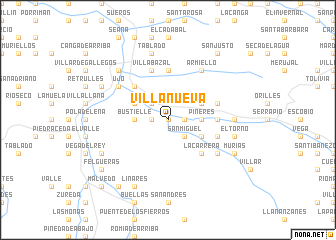 map of Villanueva