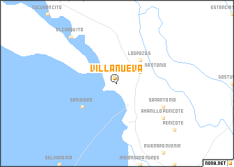 map of Villanueva