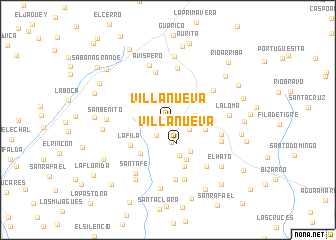 map of Villanueva