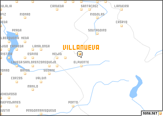 map of Villanueva