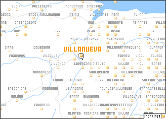 map of Villanueva