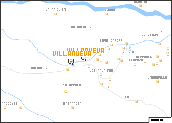 map of Villanueva