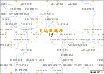 map of Villa Nueva