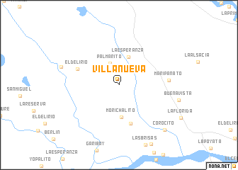 map of Villanueva