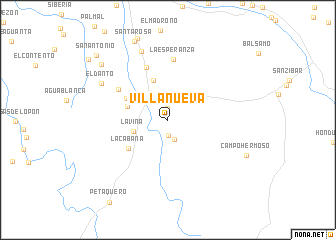 map of Villa Nueva