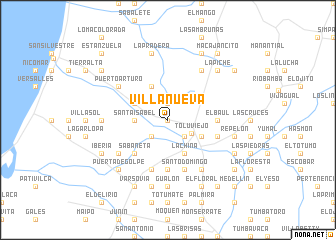 map of Villanueva