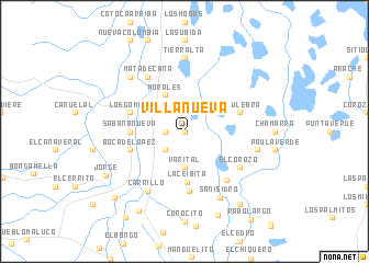 map of Villanueva