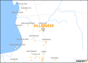 map of Villa Nueva