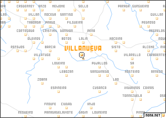 map of Villanueva