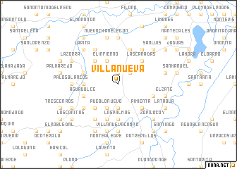 map of Villanueva