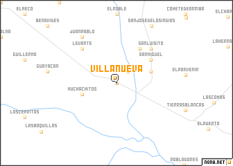 map of Villanueva