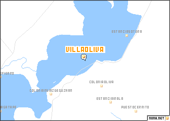 map of Villa Oliva