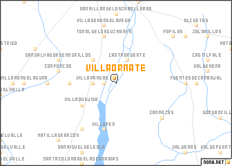 map of Villaornate