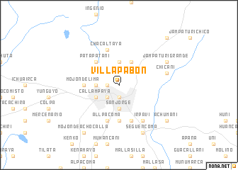 map of Villa Pabón