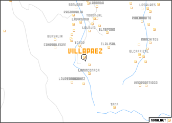 map of Villa Páez