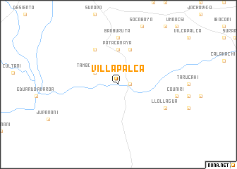 map of Villa Palca