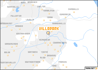 map of Villa Park