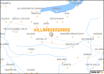 map of Villa Pedergnano