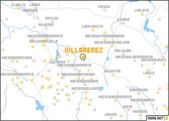 map of Villa Perez