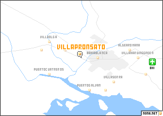 map of Villa Pronsato