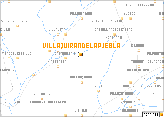 map of Villaquirán de la Puebla