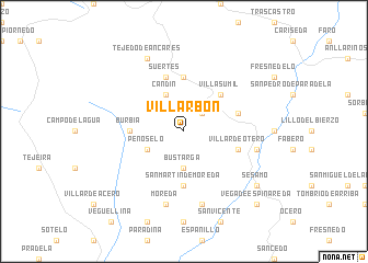 map of Villarbón