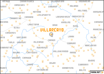 map of Villarcayo