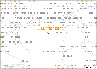 map of Villarcazo