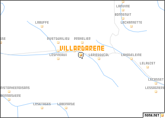 map of Villar-dʼArène