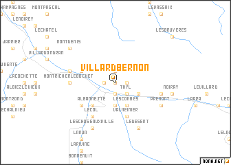 map of Villard-Bernon