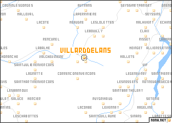 map of Villard-de-Lans