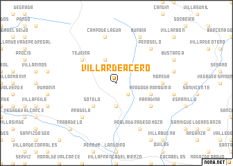 map of Villar de Acero