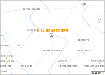 map of Villar de Canes