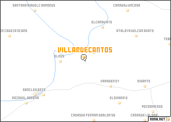 map of Villar de Cantos