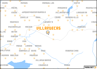 map of Villardecás