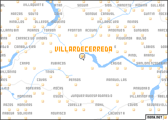 map of Villar de Cerreda