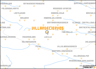 map of Villar de Ciervos