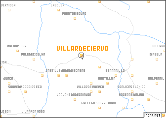 map of Villar de Ciervo