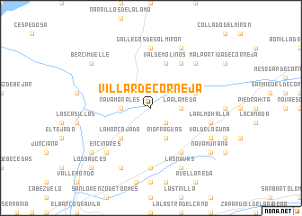 map of Villar de Corneja