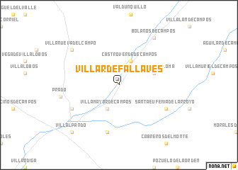 map of Villar de Fallaves