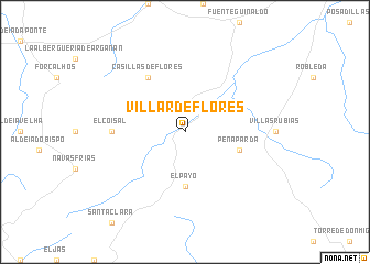 map of Villar de Flores