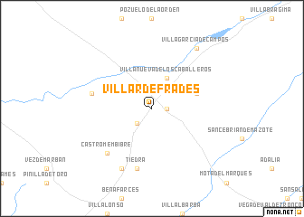 map of Villardefrades