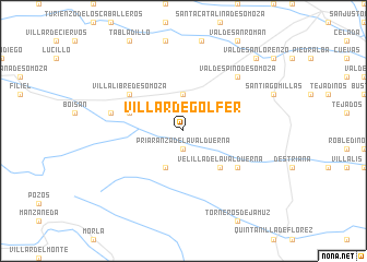 map of Villar de Golfer