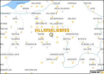 map of Villar de Liebres